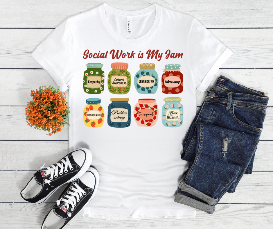 Social Work Is my Jam DTF Print
