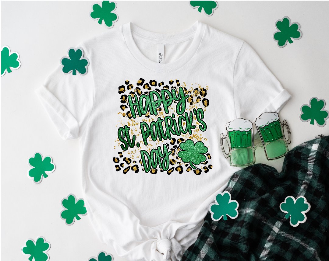 Happy St. Patrick's Day Leopard