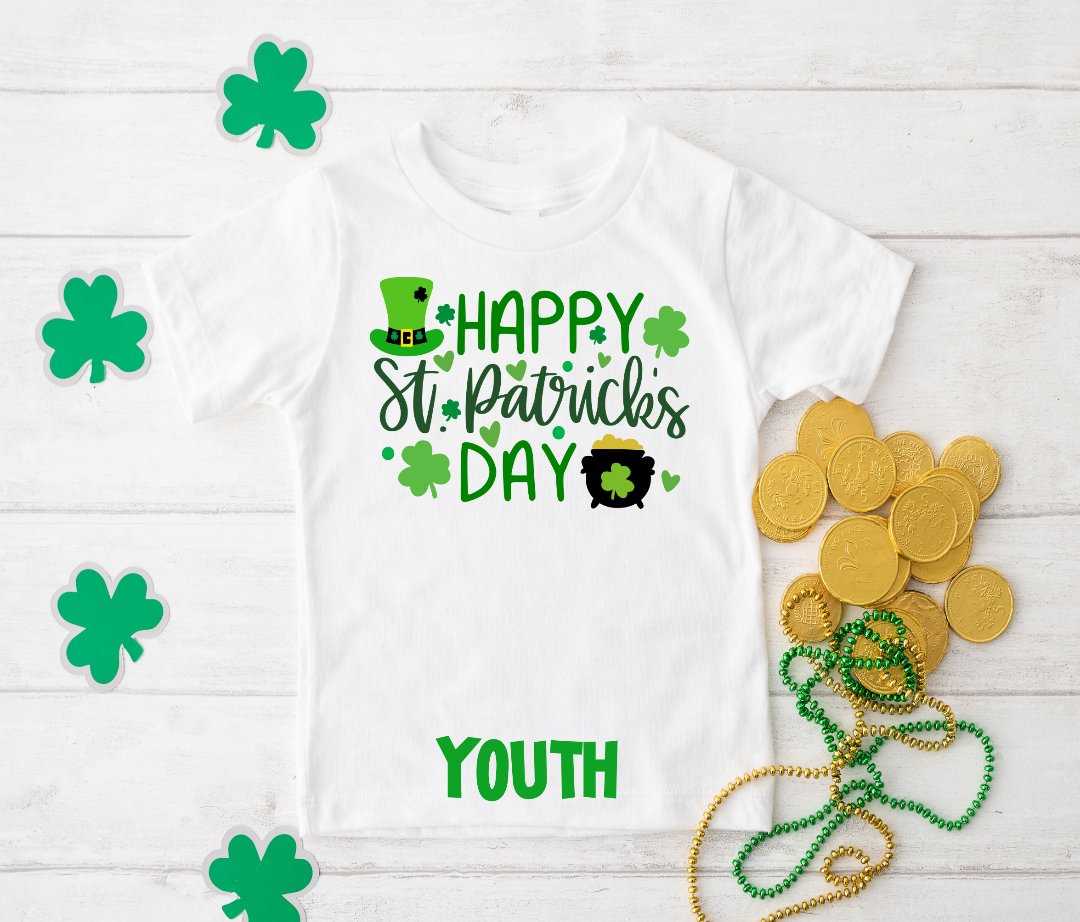 Happy St. Patrick's Day Hat and Gold