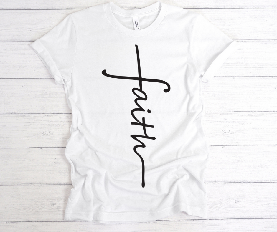 Black Faith DTF Print