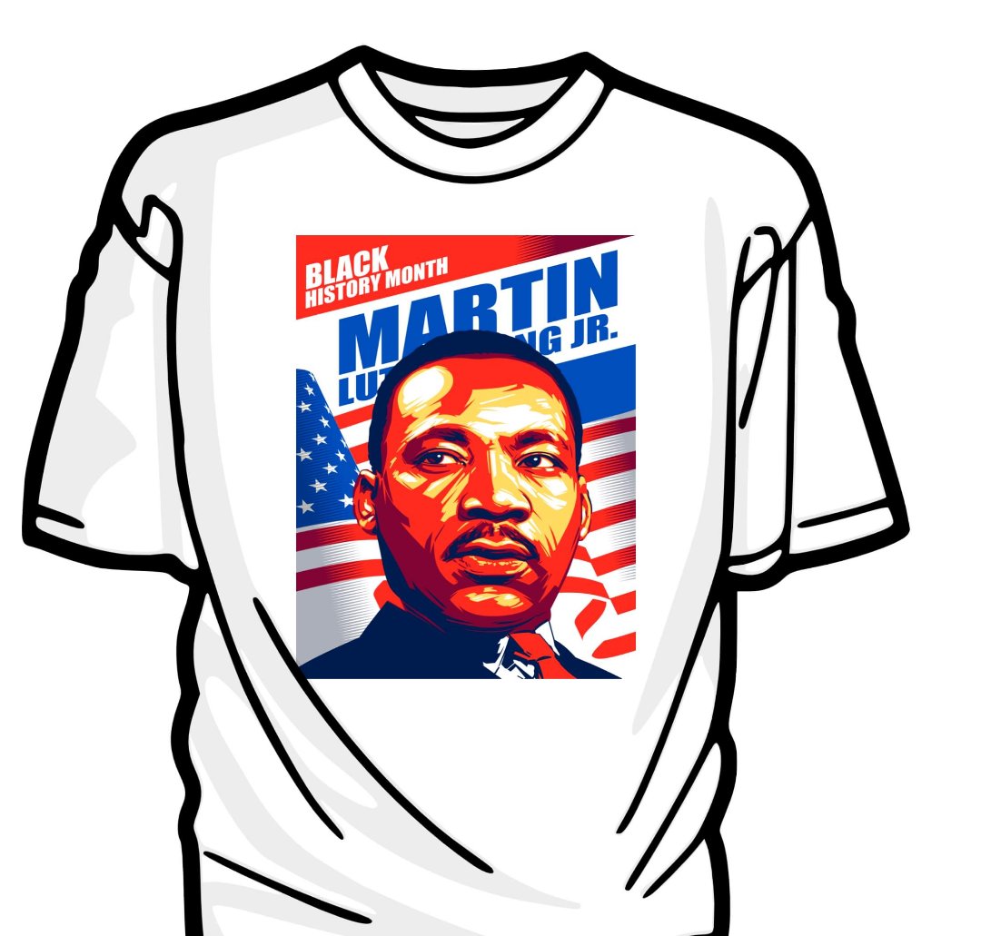 Martin Luther King Jr. (Red White Blue)